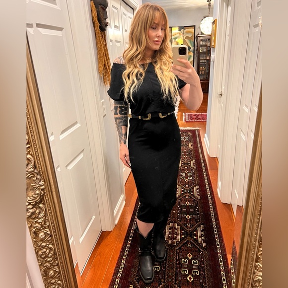 Black leather harness boots - Picture 10 of 11